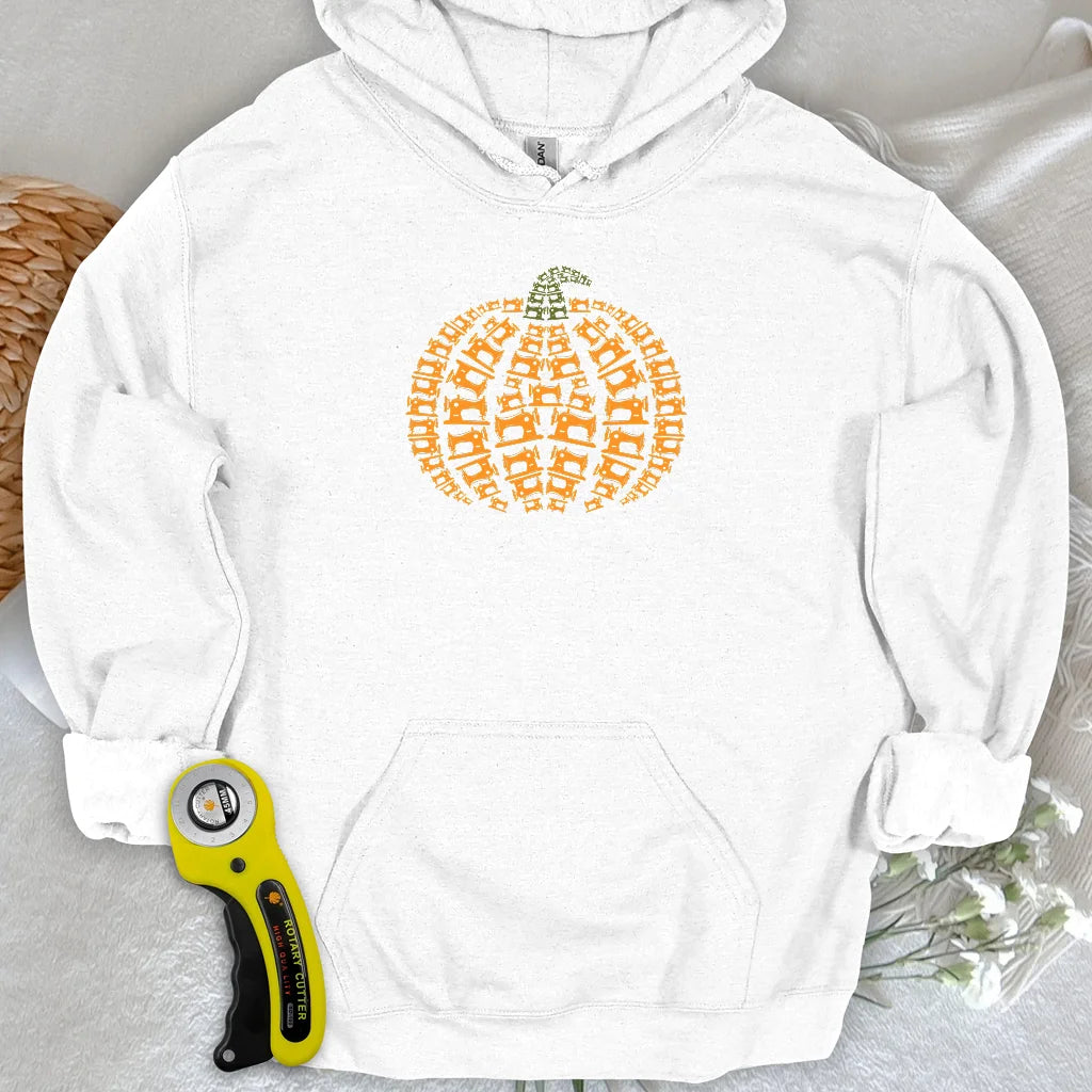 Sewing Machine Pumpkin Hoodie