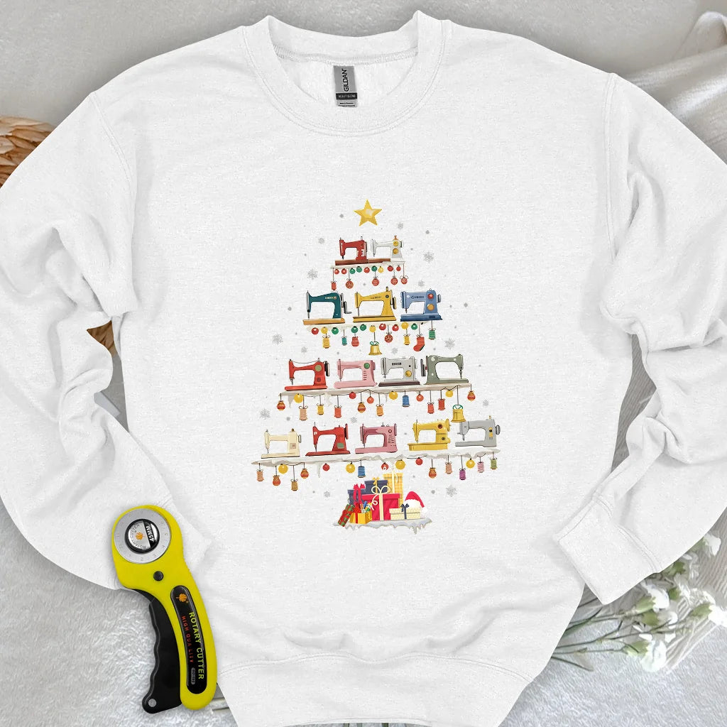 Sweat-shirt Arbre Machine à Coudre