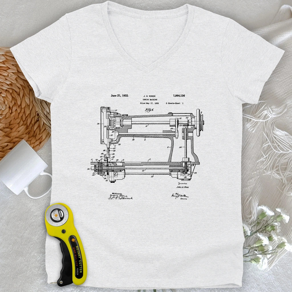 Sewing Machine V-neck
