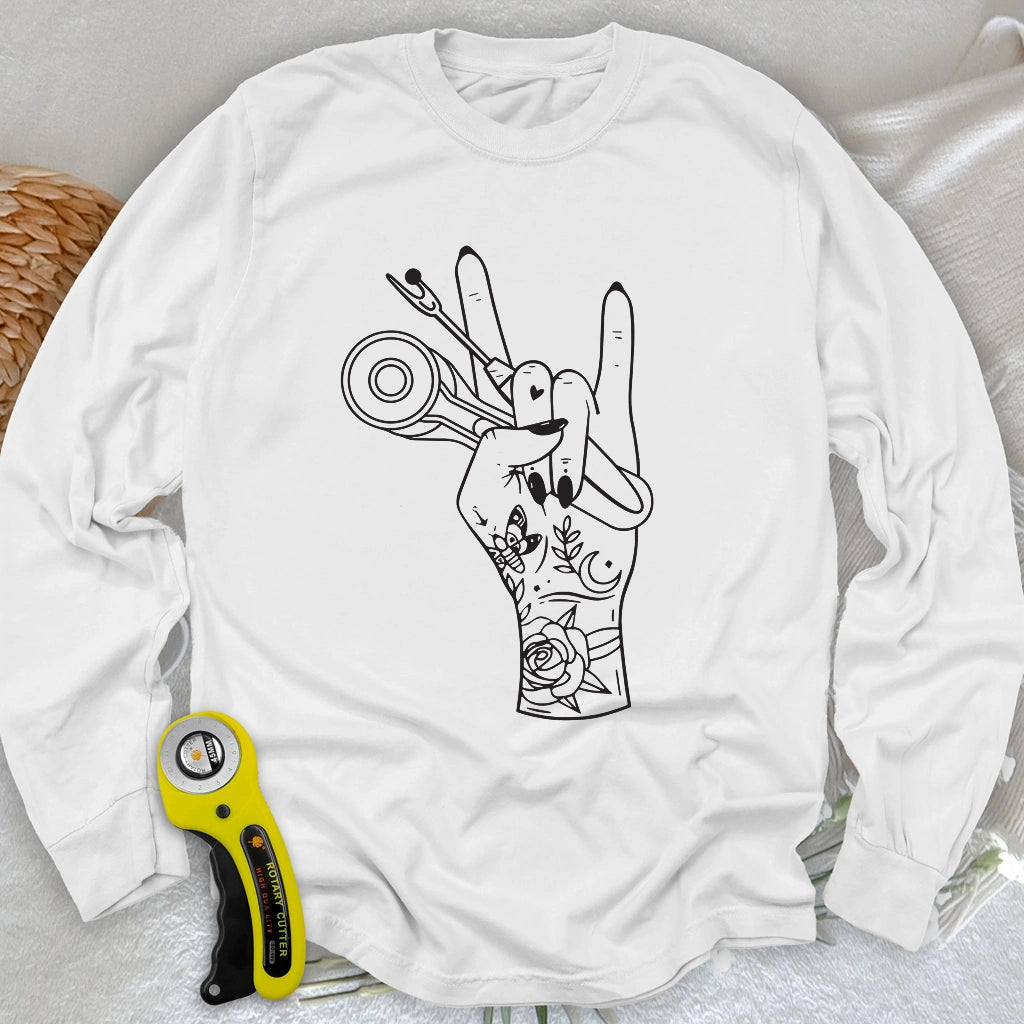 Sewing Rock Long Sleeve T-shirt
