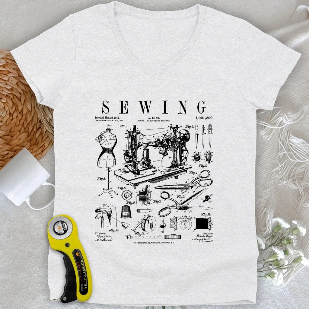 Sewing Tools Pattern Lady V-neck