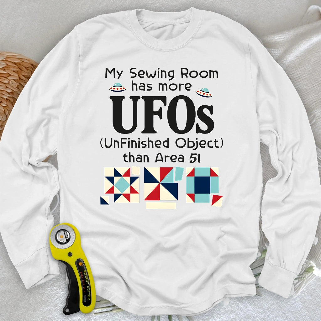 Sewing UFOs Long Sleeve T-shirt