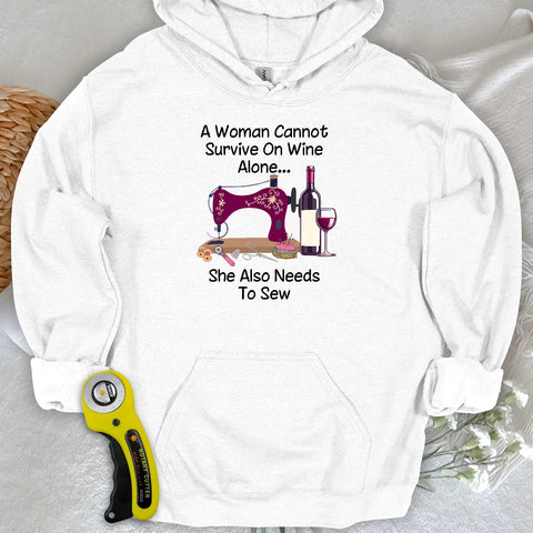 Felpa con cappuccio Sewing and Wining