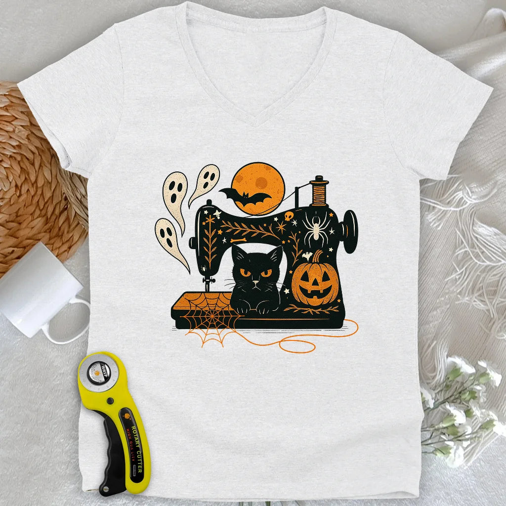 Sewn in Shadow Lady V-neck