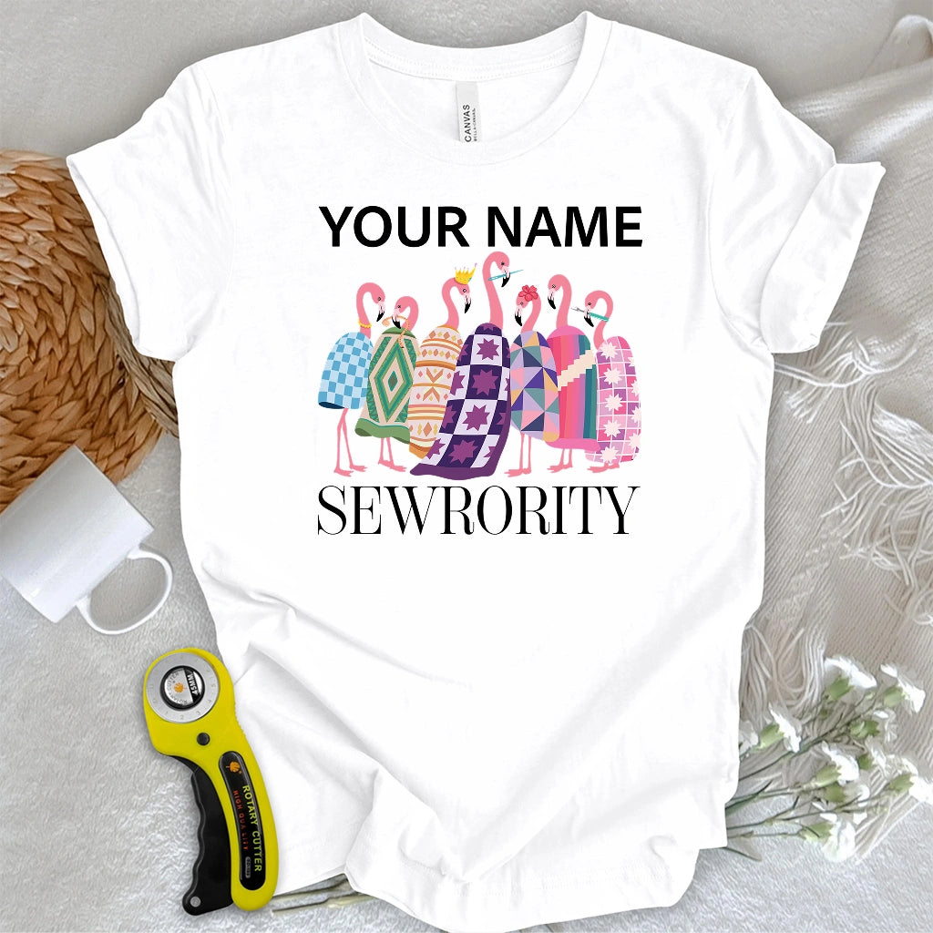 "Custom Name" Sewrority Sisters T-shirt