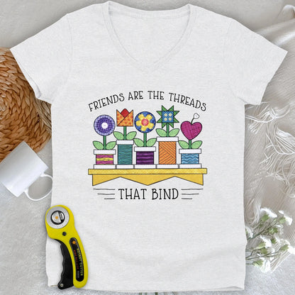 Spool Flowers Lady V-neck