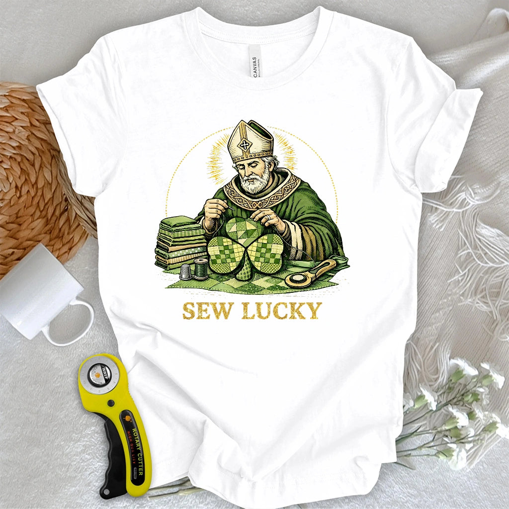 St. Patrick’s Quilted Shamrock T-shirt