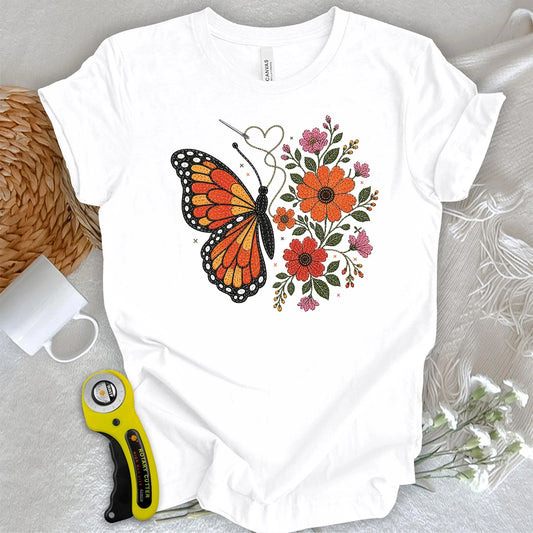 Stitched Monarch Garden T-shirt