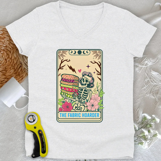 The Fabric Hoarder Lady V-neck