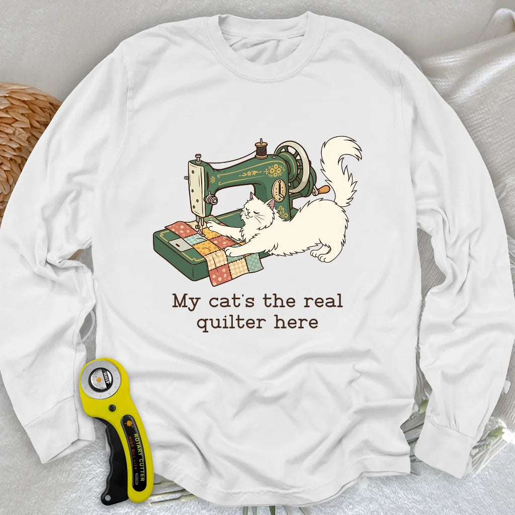 The Purrfect Seamstress Long Sleeve T-shirt