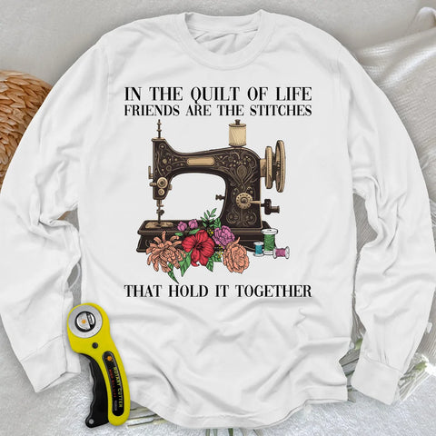 Langarm-T-Shirt "Quilt des Lebens"