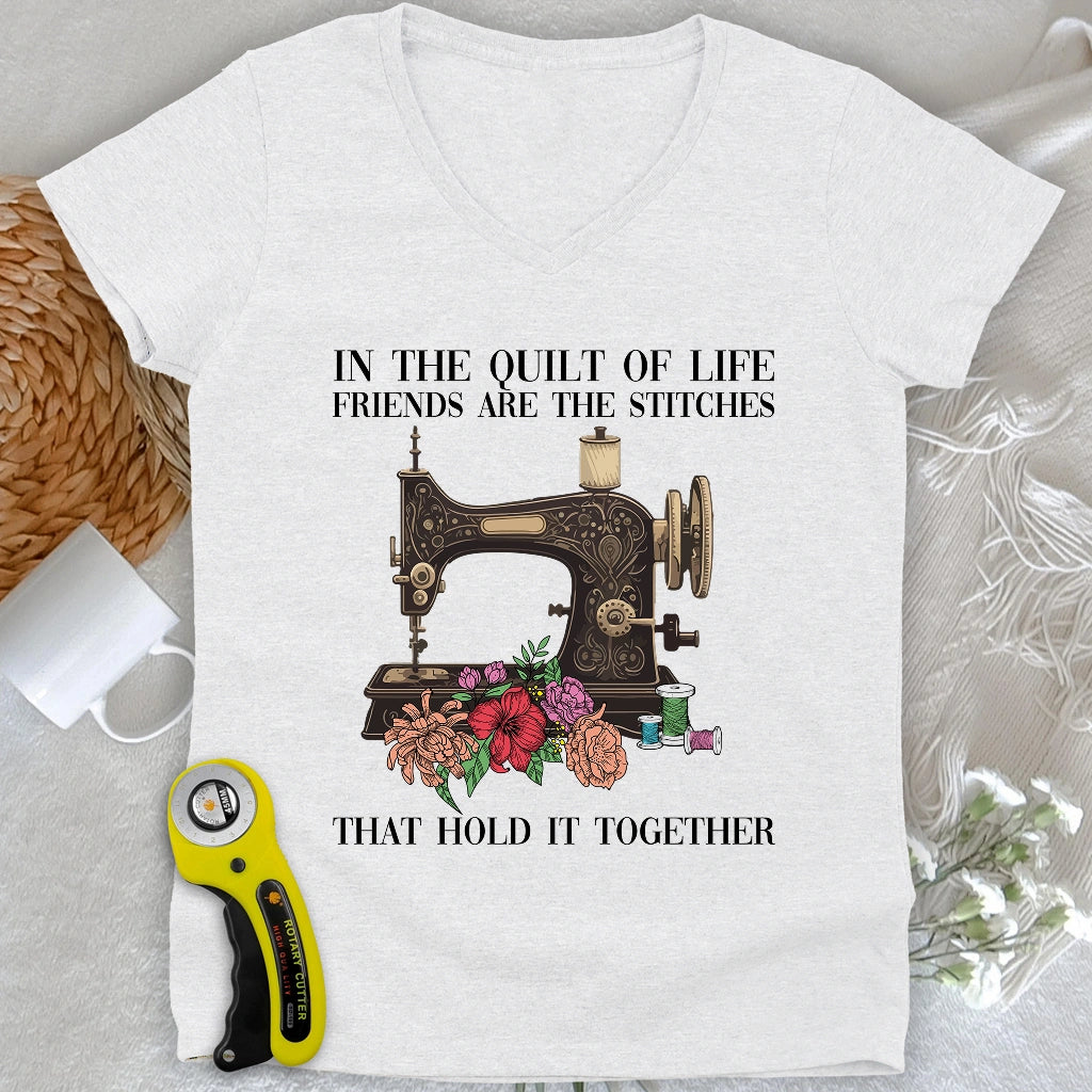 The Quilt Of Life V-neck