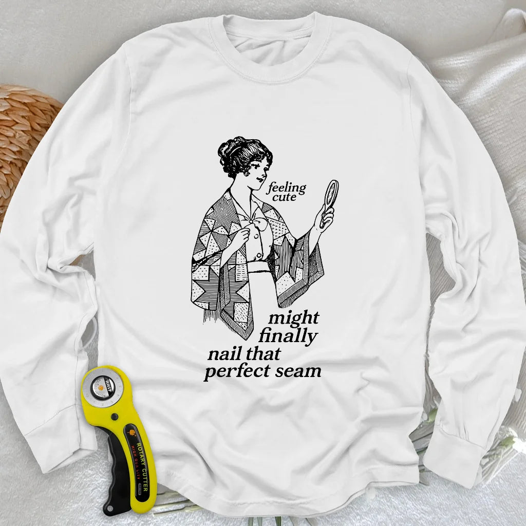 The Seamstress’s Mirror Long Sleeve T-shirt