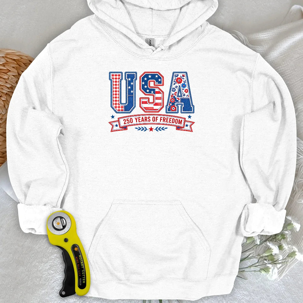 USA Patchwork Freedom Hoodie
