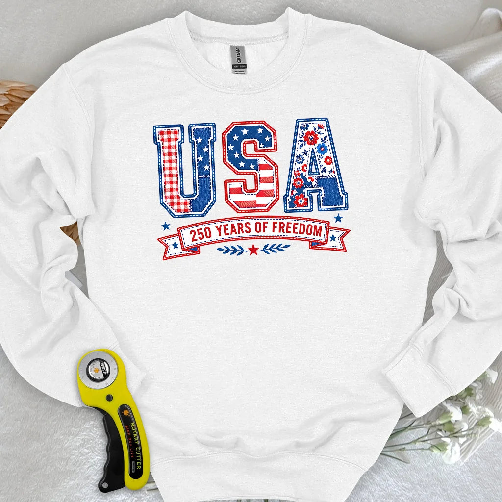 USA Patchwork Freedom Sweatshirt