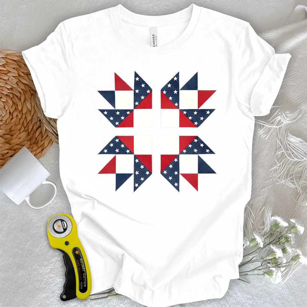 USA Star Block T-shirt