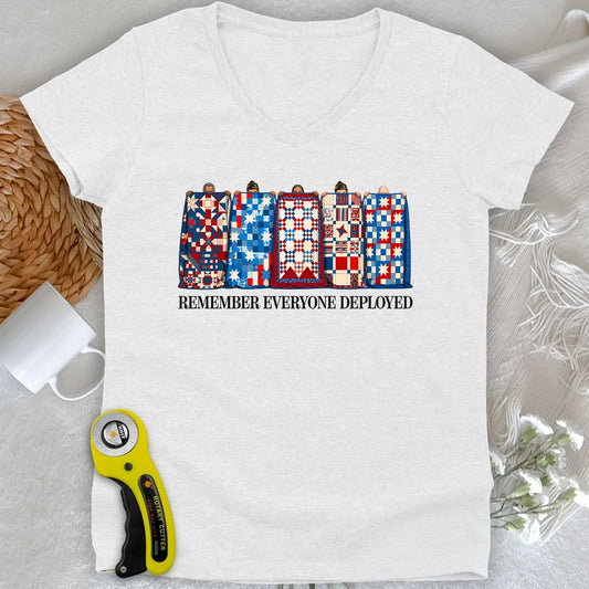US Veteran Lady V-neck