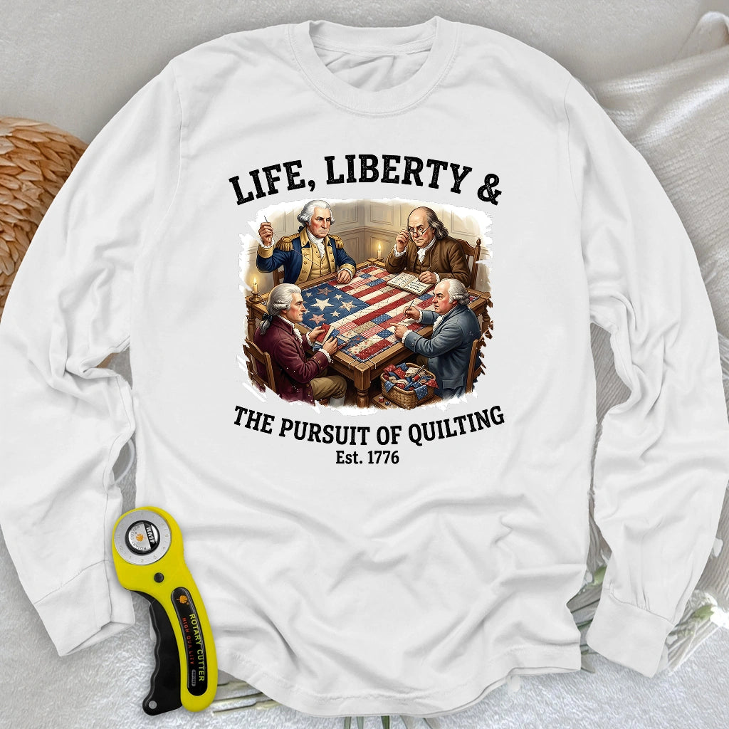 United We Quilt 1776 Long Sleeve T-shirt