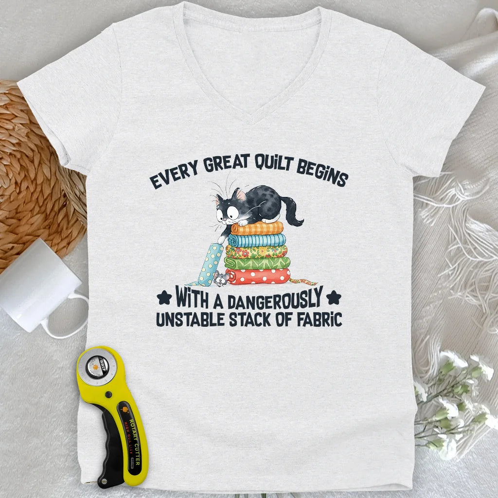 Unstable Fabric Lady V-neck