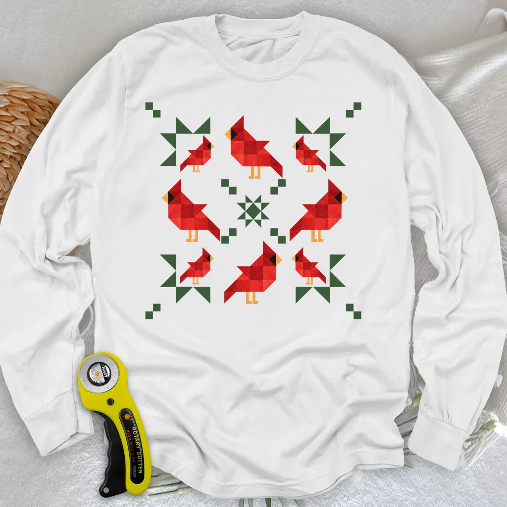 When Cardinals Appear Langarm-T-Shirt