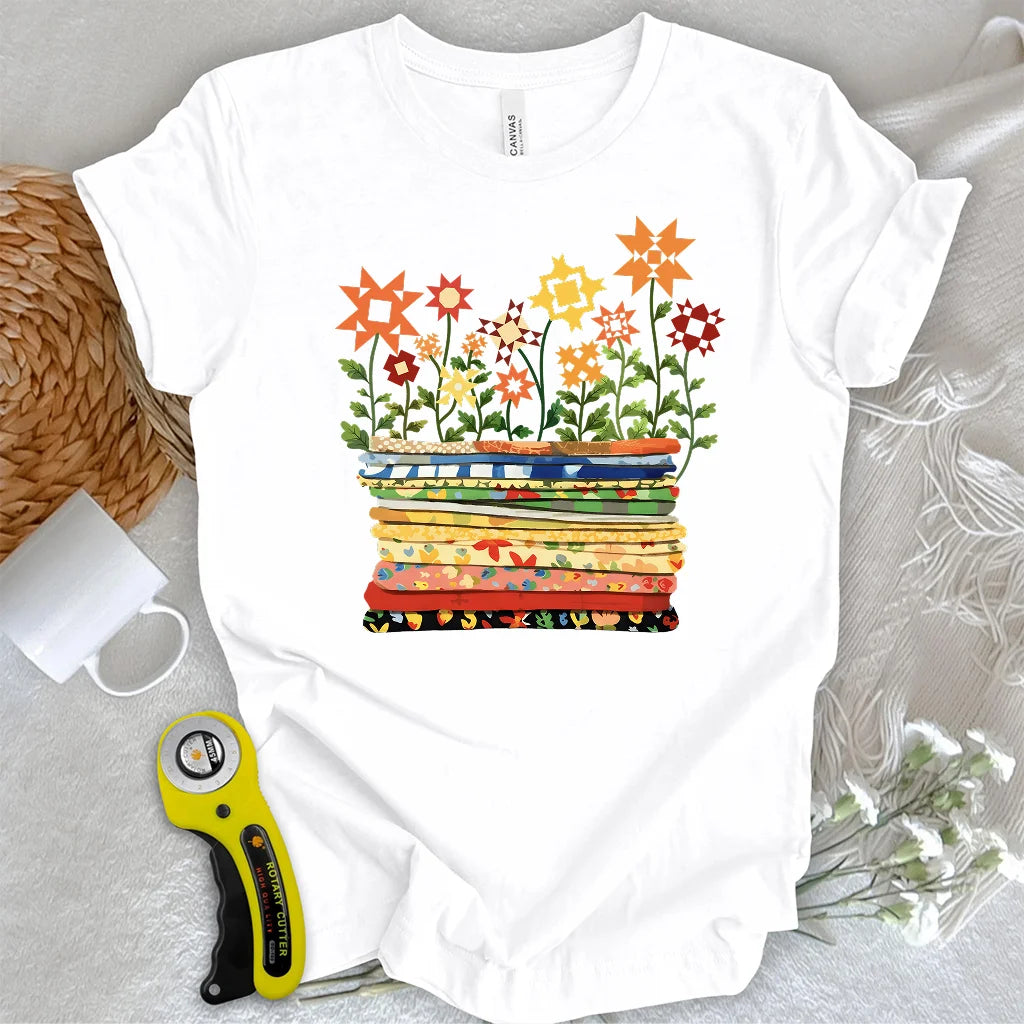 Where Quilts Bloom T-Shirt