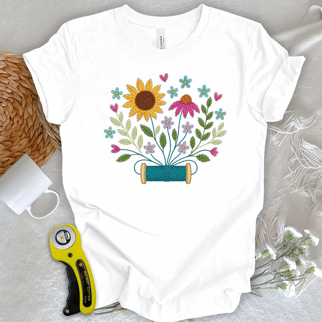 Where Threads Bloom T-shirt