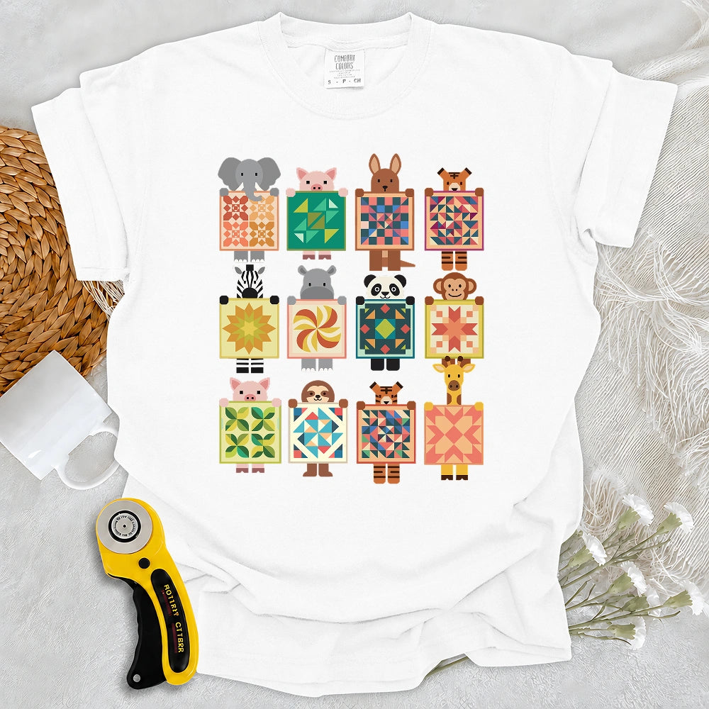 Comfort Colors Woodland Patchwork Crew T-shirt