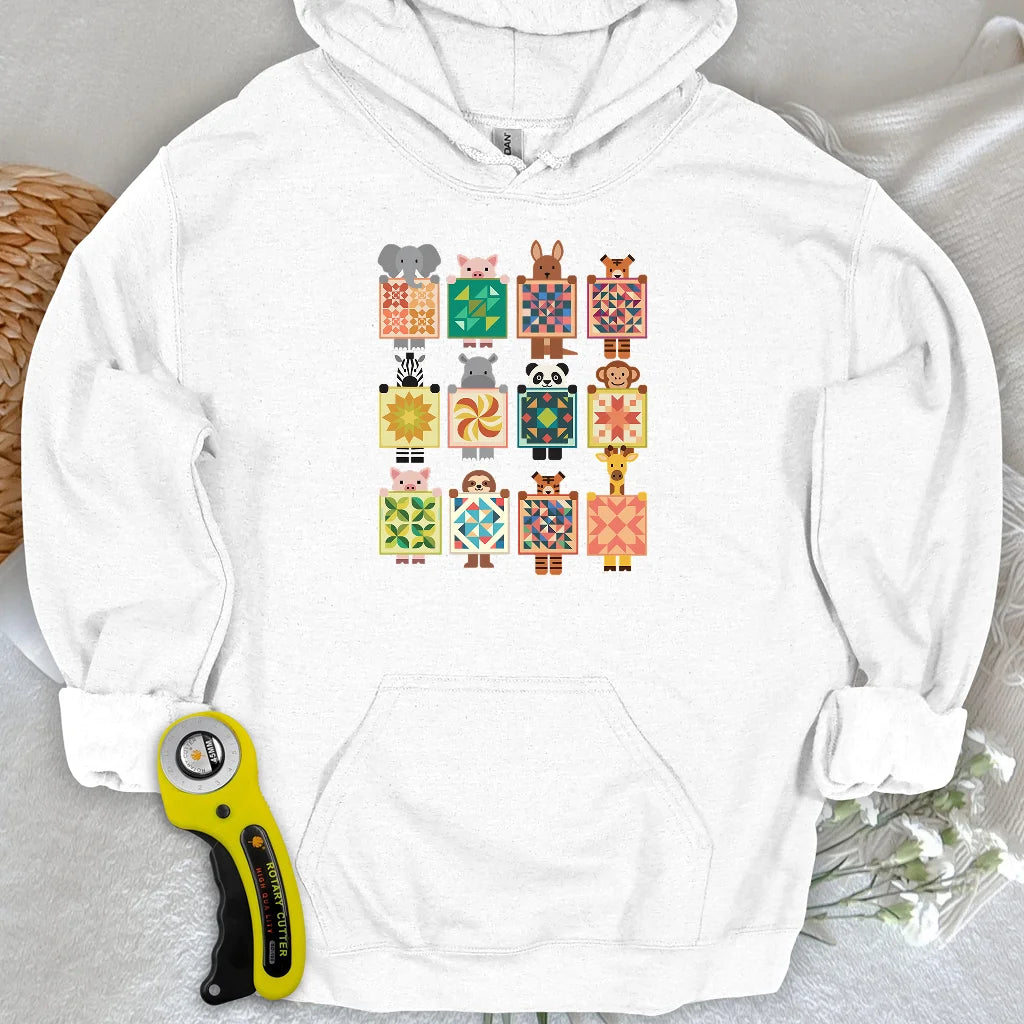 Woodland Patchwork Crew Hoodie