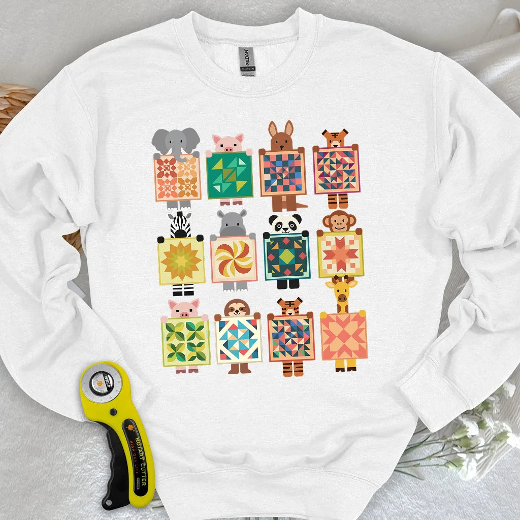 Woodland Patchwork Crew Sweatshirt