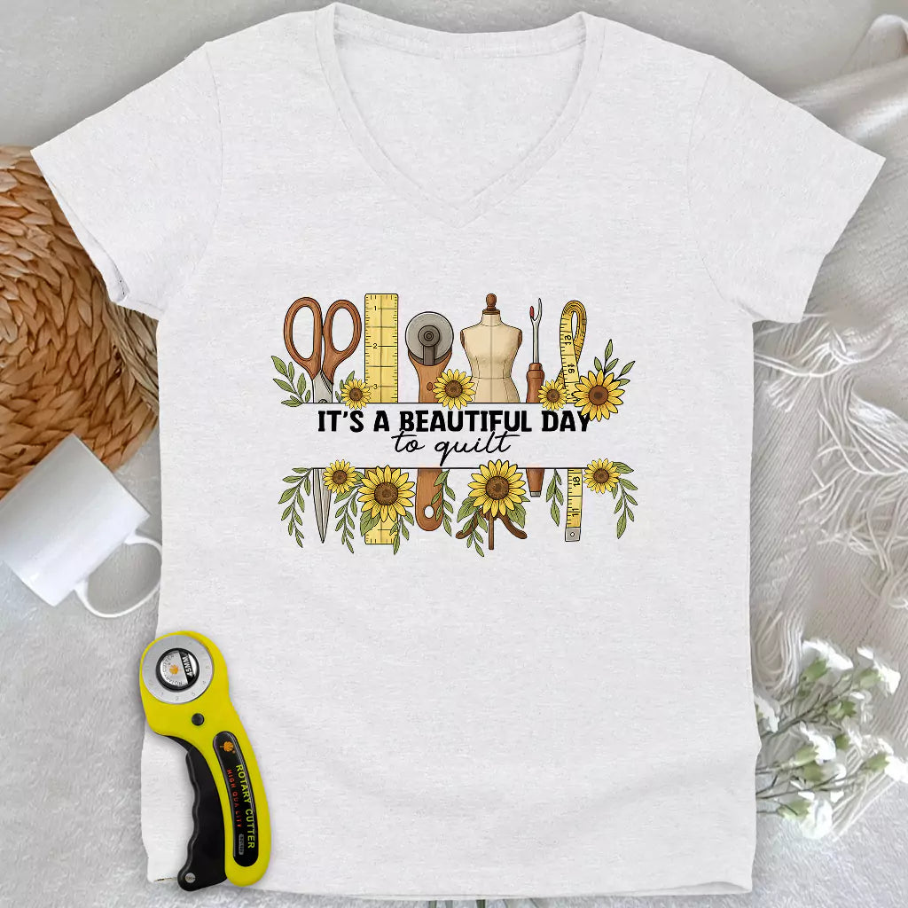 Beautiful day Lady V-neck