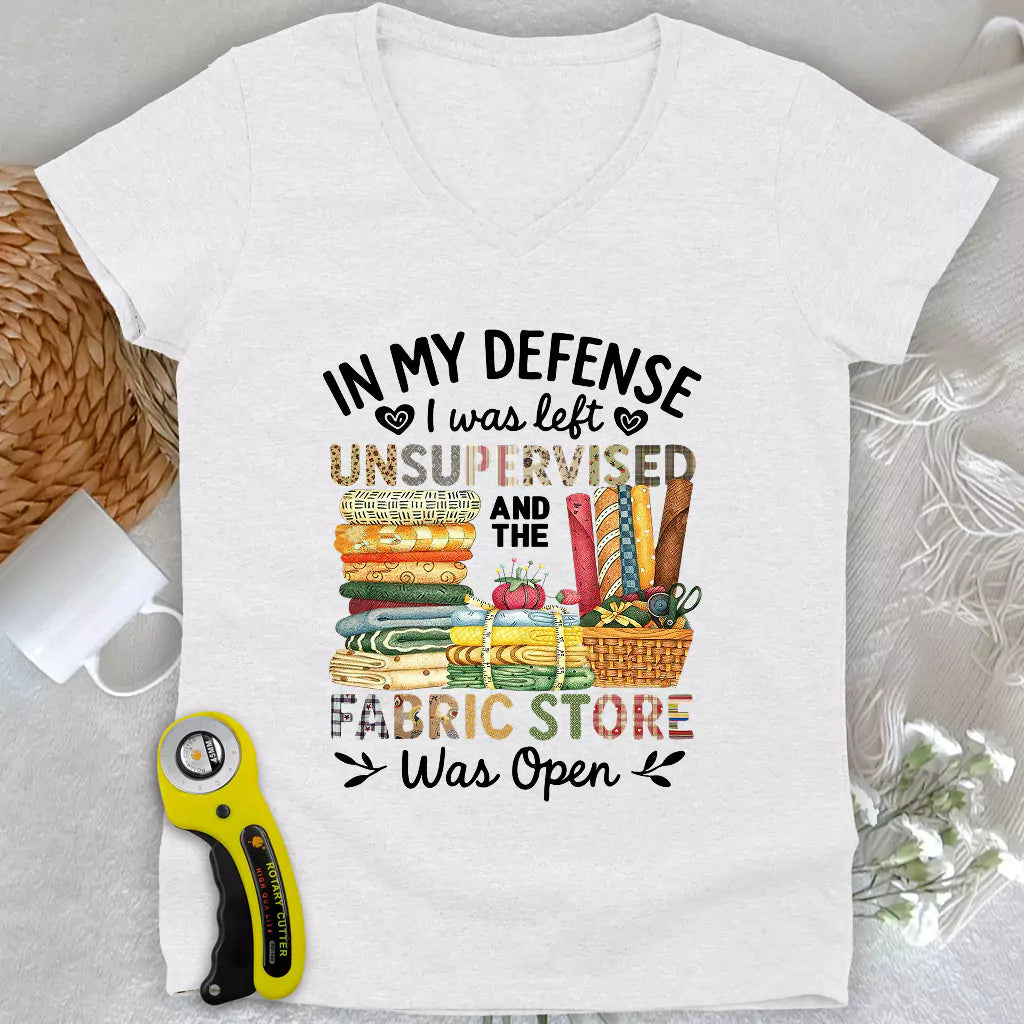 Fabric Mischief Lady V-neck