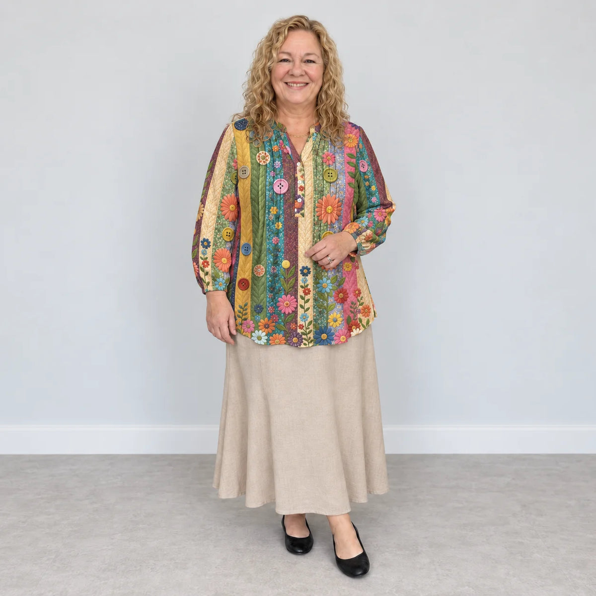 Bunte Bluse