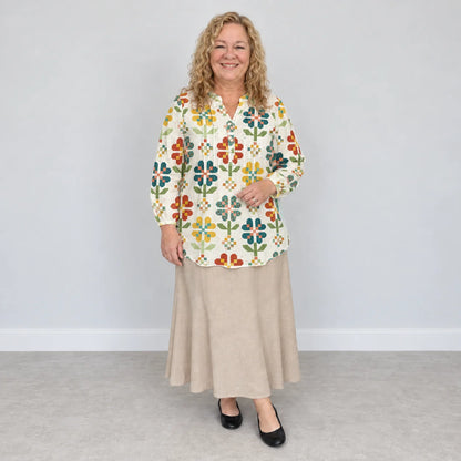 Flower Pattern Blouse