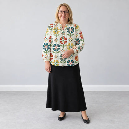 Flower Pattern Blouse